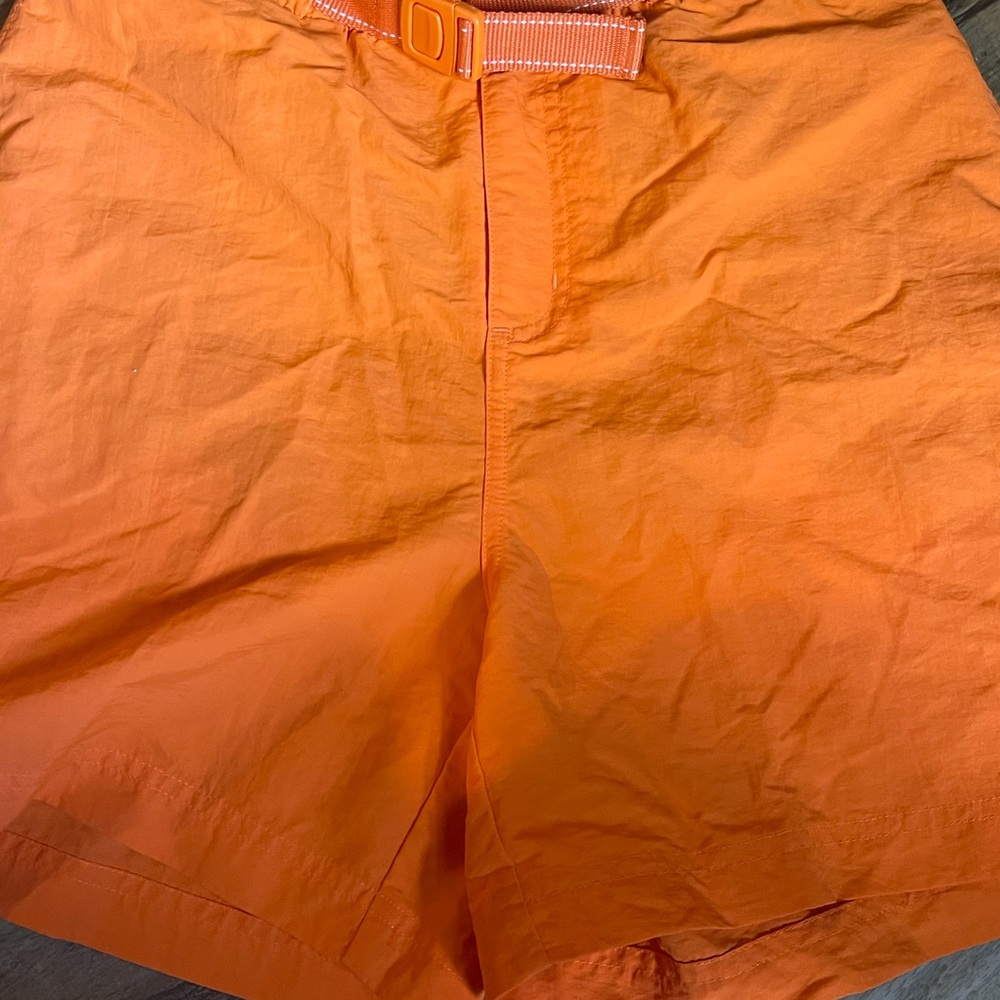 Lands End Men's orange Swim & hiking shorts lined has built in belt - Picture 10 of 13